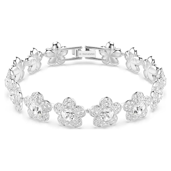 Ariana Grande X Swarovski Bracelet Round Cut Flower White Rhodium 