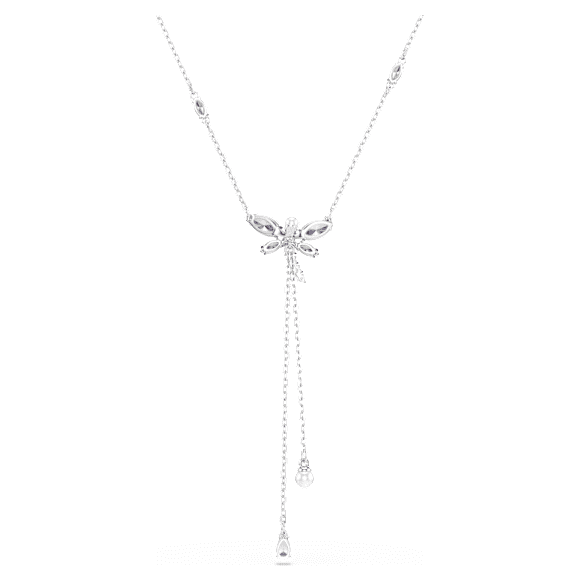 Ariana Grande x Swarovski y-ketting, Verschillende slijpvormen, Libelle, Meerkleurig, Rodium toplaag - Swarovski, 5749183