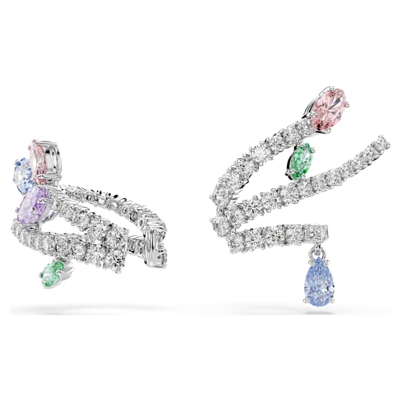 Ariana Grande x Swarovski 이어 커프, 믹스 컷, 멀티컬러, 로듐 플래팅 - Swarovski, 5749184