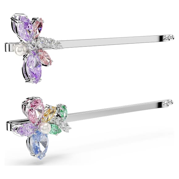 Ariana Grande x Swarovski hajtű, Vegyes metszés, Szitakötő, virág, Többszínű, Ródium bevonattal - Swarovski, 5749186
