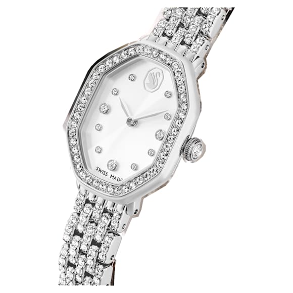 Dextera octagon 腕表, 瑞士制造, 金属手链, 银色, 不锈钢 - Swarovski, 5749451
