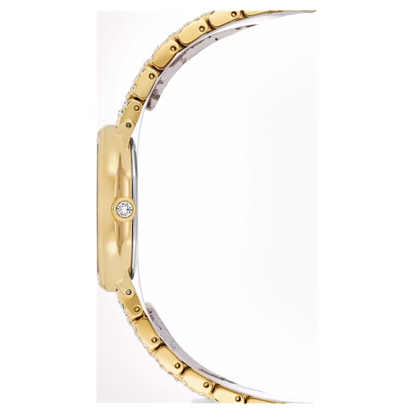 Ρολόι Dextera octagon, Swiss Made, Μεταλλικό μπρασελέ, Χρυσαφί τόνος, Φινίρισμα σε χρυσό τόνο - Swarovski, 5749453