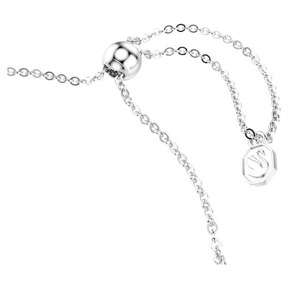 Dextera armband, Ronde slijpvorm, Wit, Roestvrij staal - Swarovski, 5750171