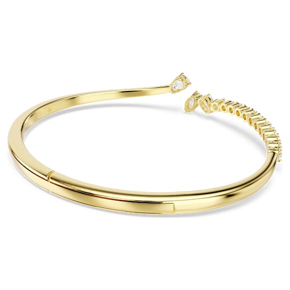 Mesmera Bileklik, Karışık kesimler, Beyaz, 18k altın rengi yüzey - Swarovski, 5750440