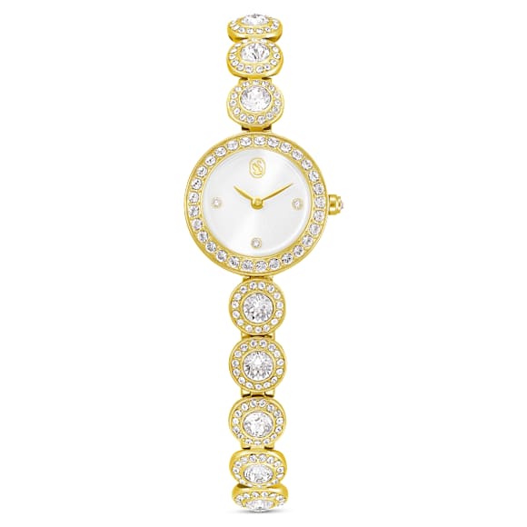 Una Angelic นาฬิกา, สายนาฬิกาคริสตัล, โทนสีทอง, เคลือบโทนสีทอง - Swarovski, 5750500