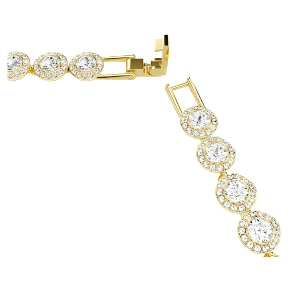 Una Angelic Set, Set (3), Rundschliff, Weiß, Goldlegierungsschicht - Swarovski, 5750619