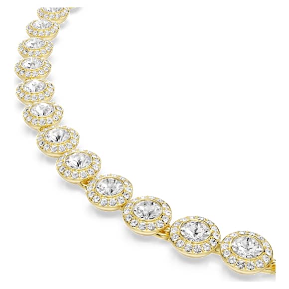 Zestaw Una Angelic, Zestaw (3), Szlif okrągły, Biały, Powłoka w odcieniu złota - Swarovski, 5750619