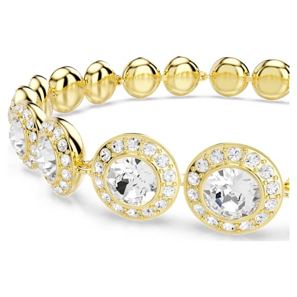 Una Angelic Set, Set (3), Rundslipade, Vit, Guldfärgad plätering - Swarovski, 5750619