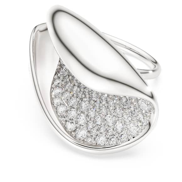 Swarovski Classica cocktail ring, Statement, Round cut, White, Sterling silver - Swarovski, 5751257