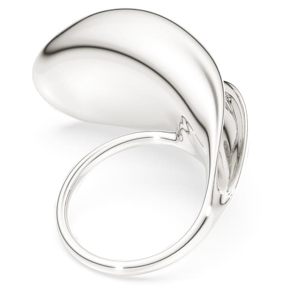 Δαχτυλίδι κοκτέιλ Swarovski Classica, Statement, Στρογγυλή κοπή, Λευκό, Ασήμι 925 - Swarovski, 5751257