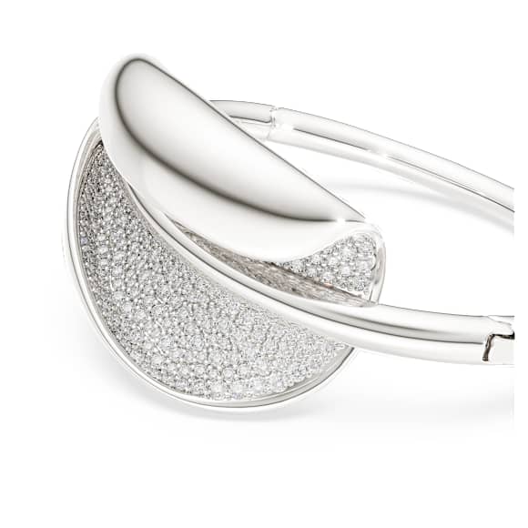 Swarovski Classica 手鐲, 匠心之作、圓形切割, 白色, 925 銀 - Swarovski, 5751264