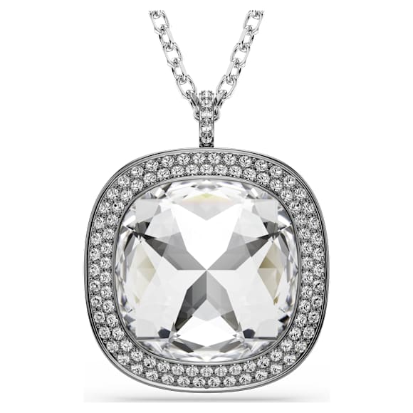 Una Angelic pendant and brooch, Cushion cut, White, Mixed Plating - Swarovski, 5751324