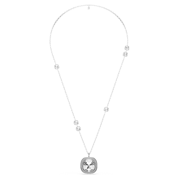 Colgante y broche Una Angelic, Talla cojin, Blancos, Mezcla de baños - Swarovski, 5751324