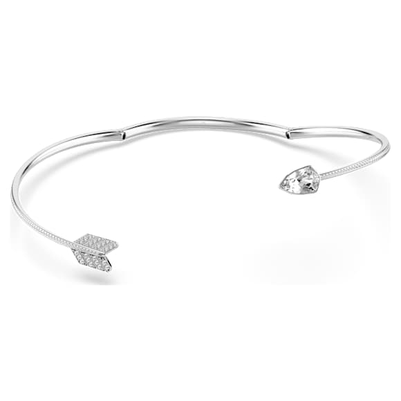 Ras-de-cou Idyllia, Tailles variées, Flèche, Blanc, Métal rhodié - Swarovski, 5751430