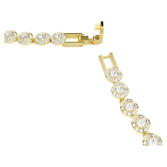 Collier Una Angelic, Taille ronde, Petit, Blanc, Placage de ton or - Swarovski, 5751560