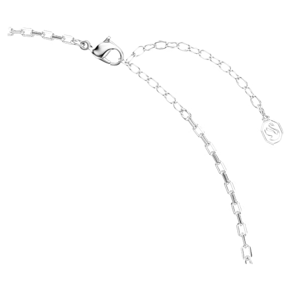 Hyperbola necklace, Round cut, White, Mixed metal finish - Swarovski, 5752851