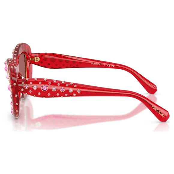 サングラス, キャッツアイシェイプ, SK6060, レッド | Swarovski