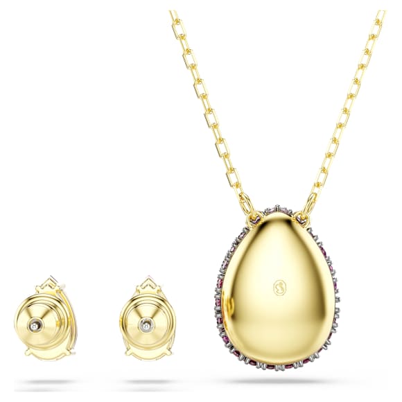 Sublima 세트, 세트(2), 피어 컷, 레드, 18K 골드 피니시 - Swarovski, 5752883