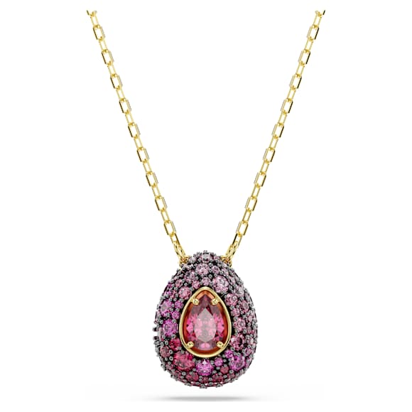 Sublima 套裝, 套裝 (2), 梨形切割, 紅色, 鍍金（金色飾面） - Swarovski, 5752883