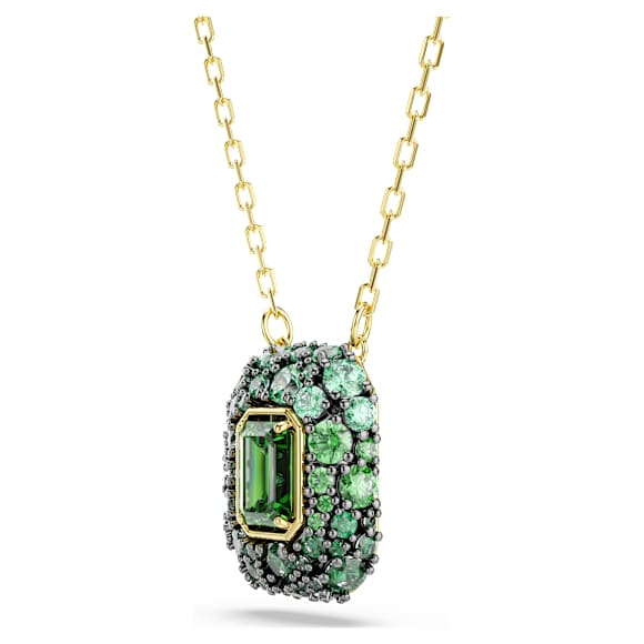 Sublima 鏈墜, 八角形切割, 綠色, 鍍金（金色飾面） - Swarovski, 5752884