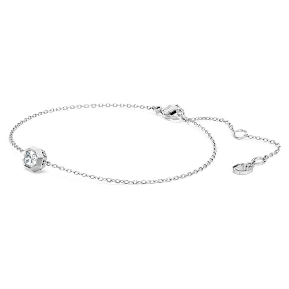 Octagon 手鏈, 總重 0.25 克拉培育鑽石，Octagon 形, 銀 - Swarovski, 5752906