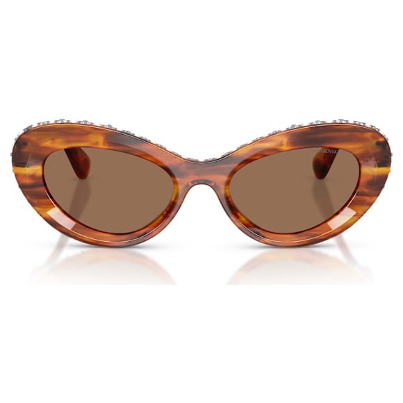 Lunettes de soleil, Style Cat-eye, SK6061U, Marron - Swarovski, 5752907