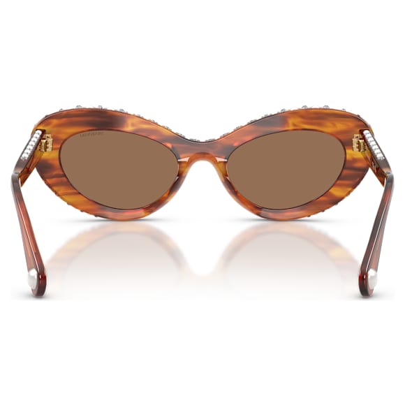 Gafas de sol, Forma de ojo de gato, SK6061U, Marrones - Swarovski, 5752907