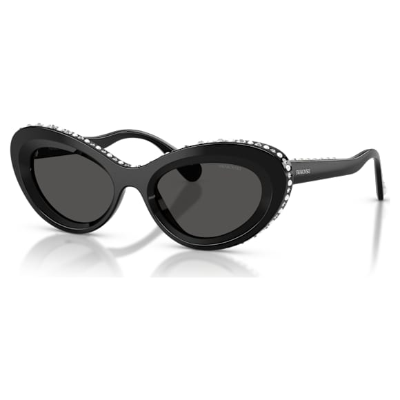 スワロフスキー　キャットアイ　サングラス　黒 サングラス, キャッツアイシェイプ, SK6061U, ブラック | Swarovski