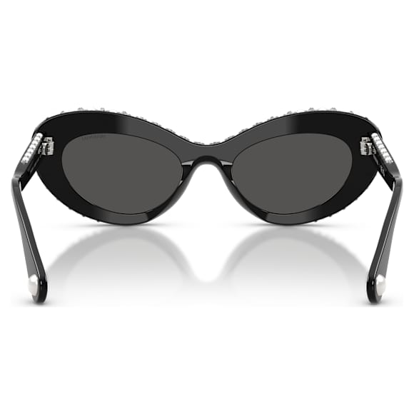 Ochelari de soare, Formă ochi de pisică, SK6061U, Negri - Swarovski, 5752908