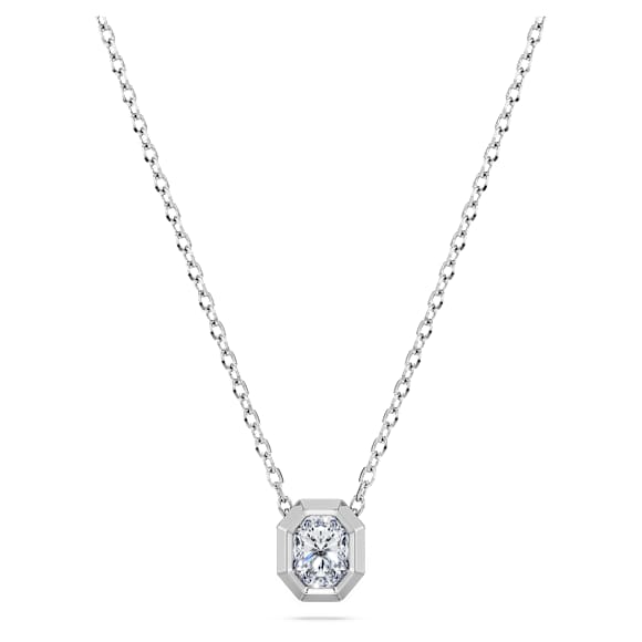 Octagon 链坠, 总重 0.25 克拉培育钻石，Octagon 形, 银 - Swarovski, 5752911