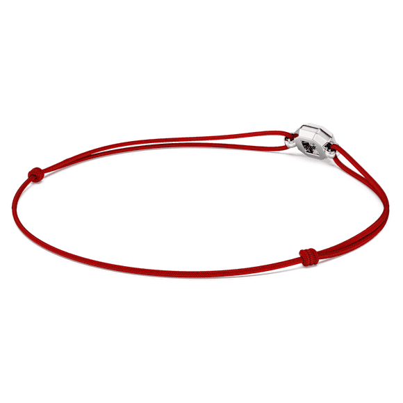 Octagon bracelet, Lab-grown diamonds 0.25 ct tw, Octagon shape, Red, Sterling silver - Swarovski, 5752916