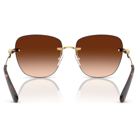 Ochelari de soare, Formă pătrată, SK7043, Maro - Swarovski, 5752917