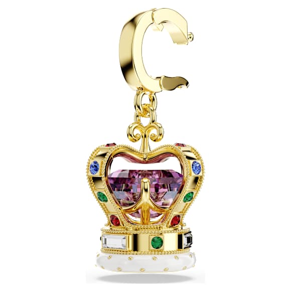 Minions Crown จี้ชาร์ม, ผสมผสานเหลี่ยมเจียระไนหลายหลายรูปแบบ, หลากสี, ตกแต่งผิวด้วยทองคำ 18K - Swarovski, 5753019