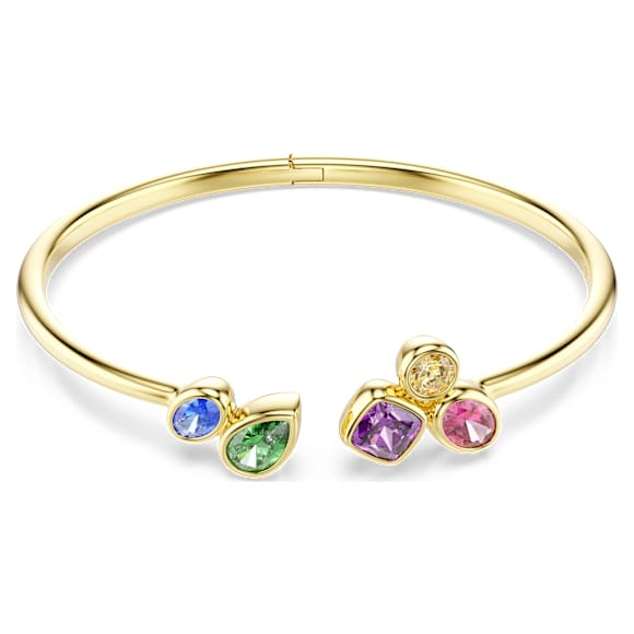Bracciale rigido Imber, Taglio misto, Multicolore, Finitura oro 18K - Swarovski, 5753259