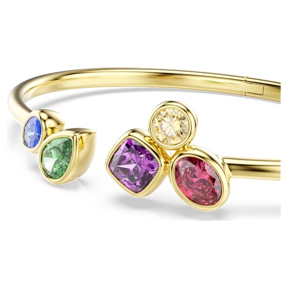 Bracciale rigido Imber, Taglio misto, Multicolore, Finitura oro 18K - Swarovski, 5753259