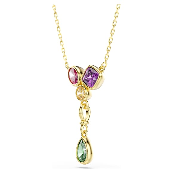 Y-obesek Imber, Mešani rezi, Večbarven, V videzu 18-karatnega zlata - Swarovski, 5753261