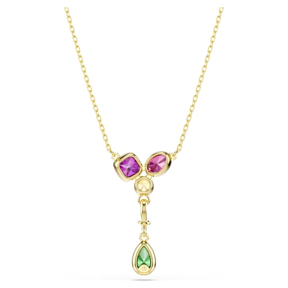 Y-obesek Imber, Mešani rezi, Večbarven, V videzu 18-karatnega zlata - Swarovski, 5753261