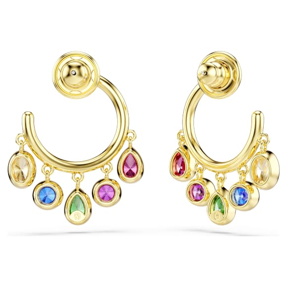 Obročasti uhani Imber, Mešani rezi, Večbarvni, V videzu 18-karatnega zlata - Swarovski, 5753263