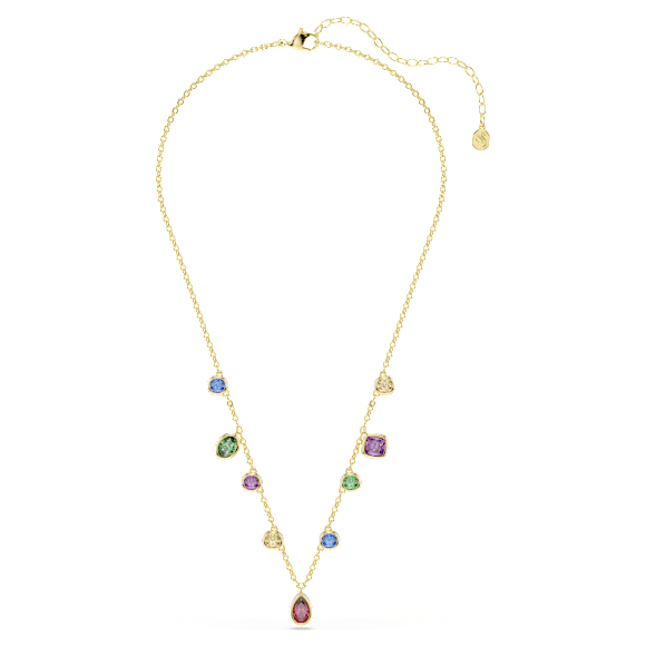 Imber ネックレス, ミックスカット, マルチカラー, 18Kゴールドコーティング - Swarovski, 5753274