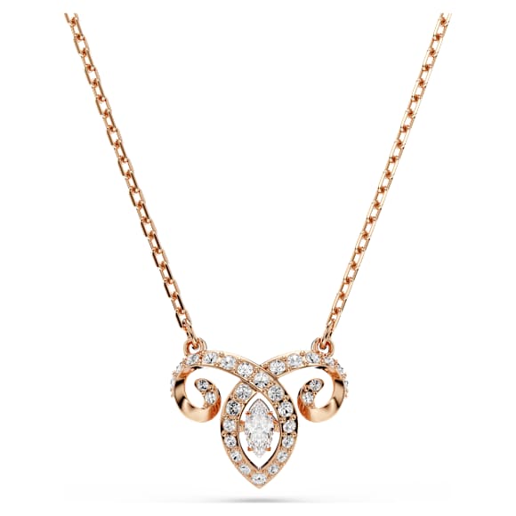 Chinese Zodiac ペンダント, ミックスカット, ホワイト, 18Kローズゴールドコーティング - Swarovski, 5753321