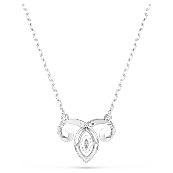 Chinese Zodiac จี้สร้อยคอ, ผสมผสานเหลี่ยมเจียระไนหลายหลายรูปแบบ, ขาว, เคลือบโรเดียม - Swarovski, 5753322