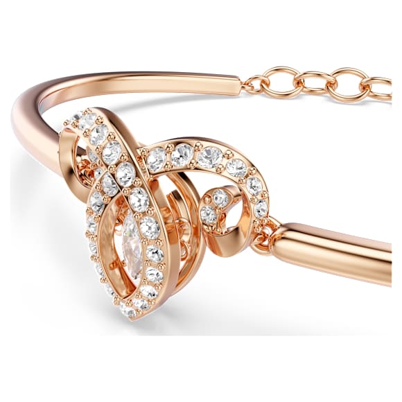Chinese Zodiac 手镯, 混合切割, 白色, 玫瑰金色饰面 - Swarovski, 5753323