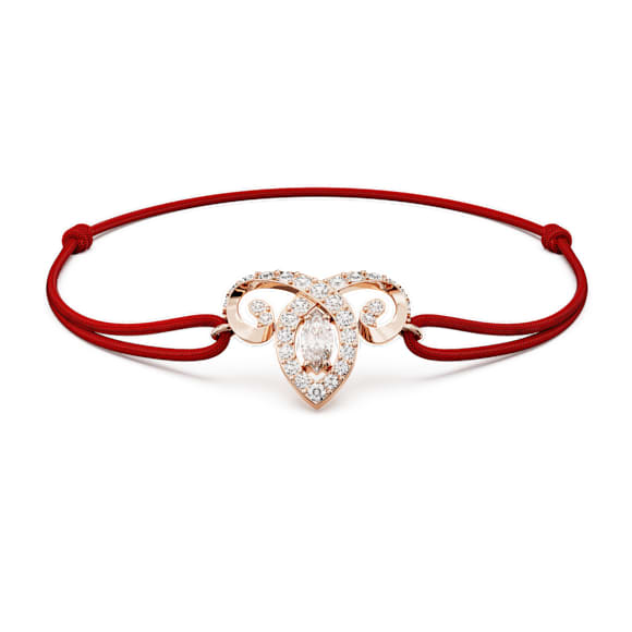 Chinese Zodiac 브레이슬릿, 믹스 컷, 레드, 18K 로즈 골드 피니시 - Swarovski, 5753324