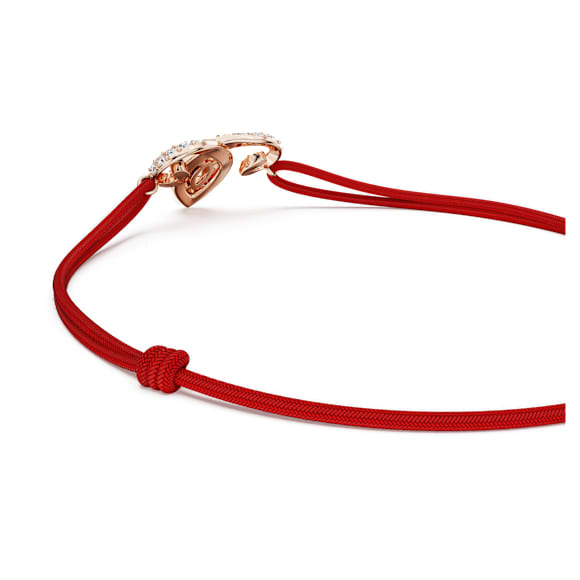 Chinese Zodiac ブレスレット, ミックスカット, レッド, 18Kローズゴールドコーティング - Swarovski, 5753324