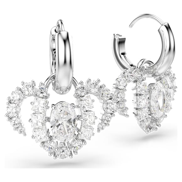 Chinese Zodiac ドロップピアス, ミックスカット, ホワイト, ロジウム・プレーティング - Swarovski, 5753325