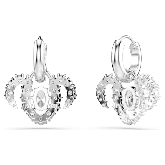 Chinese Zodiac ドロップピアス, ミックスカット, ホワイト, ロジウム・プレーティング - Swarovski, 5753325