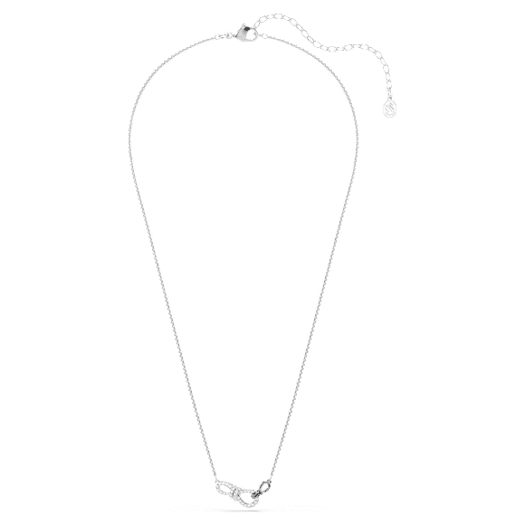 Hyperbola 項鏈, 圓形切割, 蝴蝶結, 白色, 多種金屬潤飾 - Swarovski, 5753332