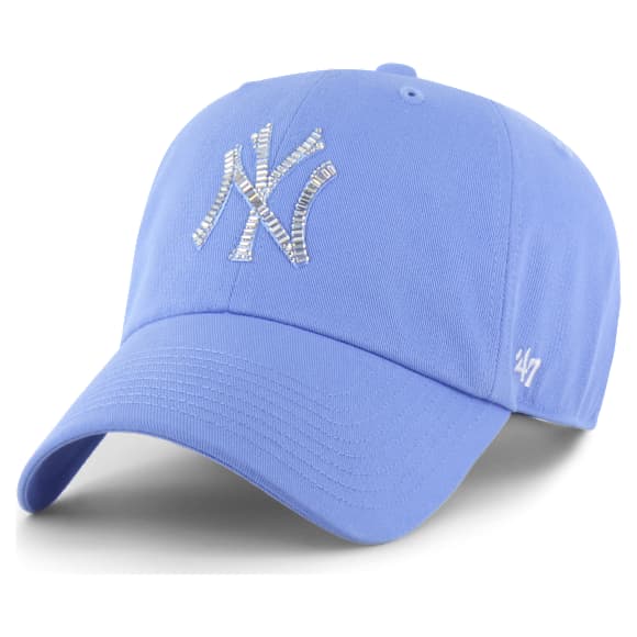 swarovski 47 MLB®︎コラボ キャップ ライトブルー 限定生産完売品 47とMLB® ベースボールキャップ – 限定生産品, New York Yankees