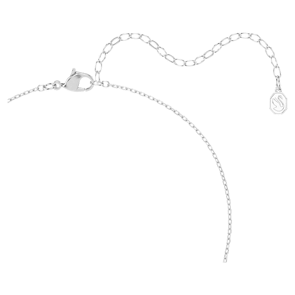 Matrix Halsband, Rundslipad, Vit, Rodiumpläterad - Swarovski, 5753568