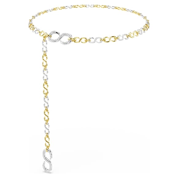 Bílý opasek Dextera, Bílé, Povrchová úprava použitím směsi kovů - Swarovski, 5753850